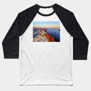 Santorini, Greece Baseball T-Shirt